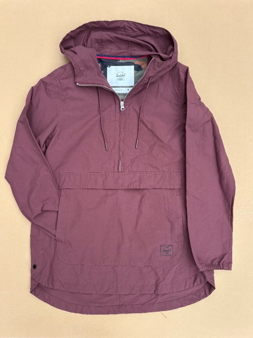 Womens Herschel Anorak jacket size small maroon NWOT